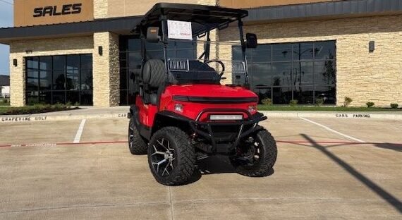 front-13-e1767797442799 2026 Denago EV Nomad XL Plus 4 Passenger Lifted For Sale - Image 1