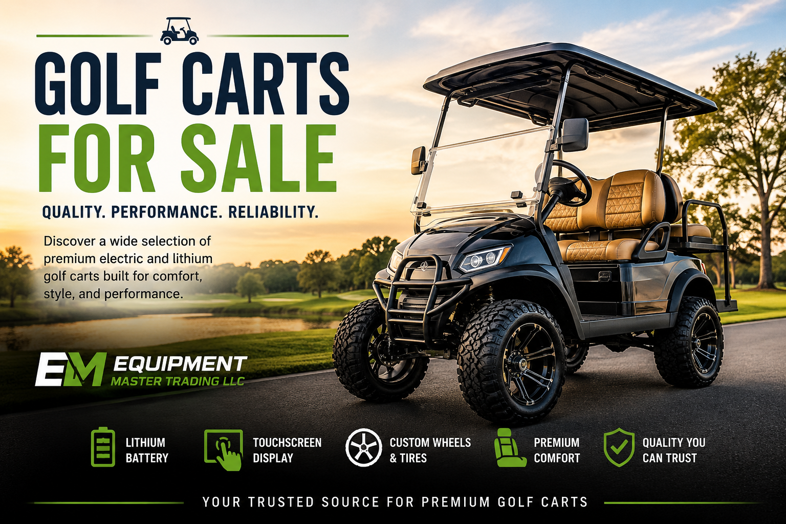 Golf Carts for Sale: Find the Perfect Ride at Equipment Master Trading LLC