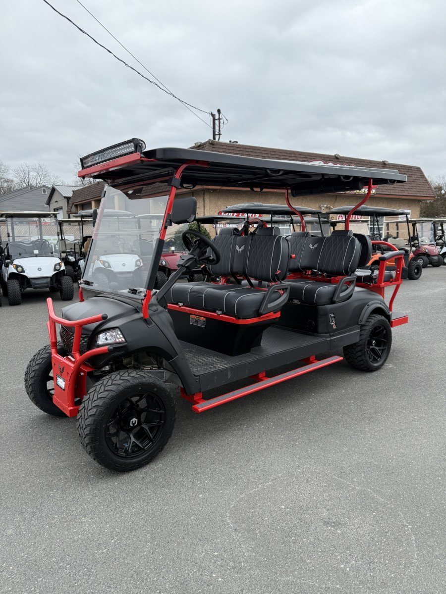 2025 New Honor LSV 6″ Matte Black 48 volt Lithium Aluminum Low Speed Vehicle street legal cart, Custom LOADED LUXE edition For Sale