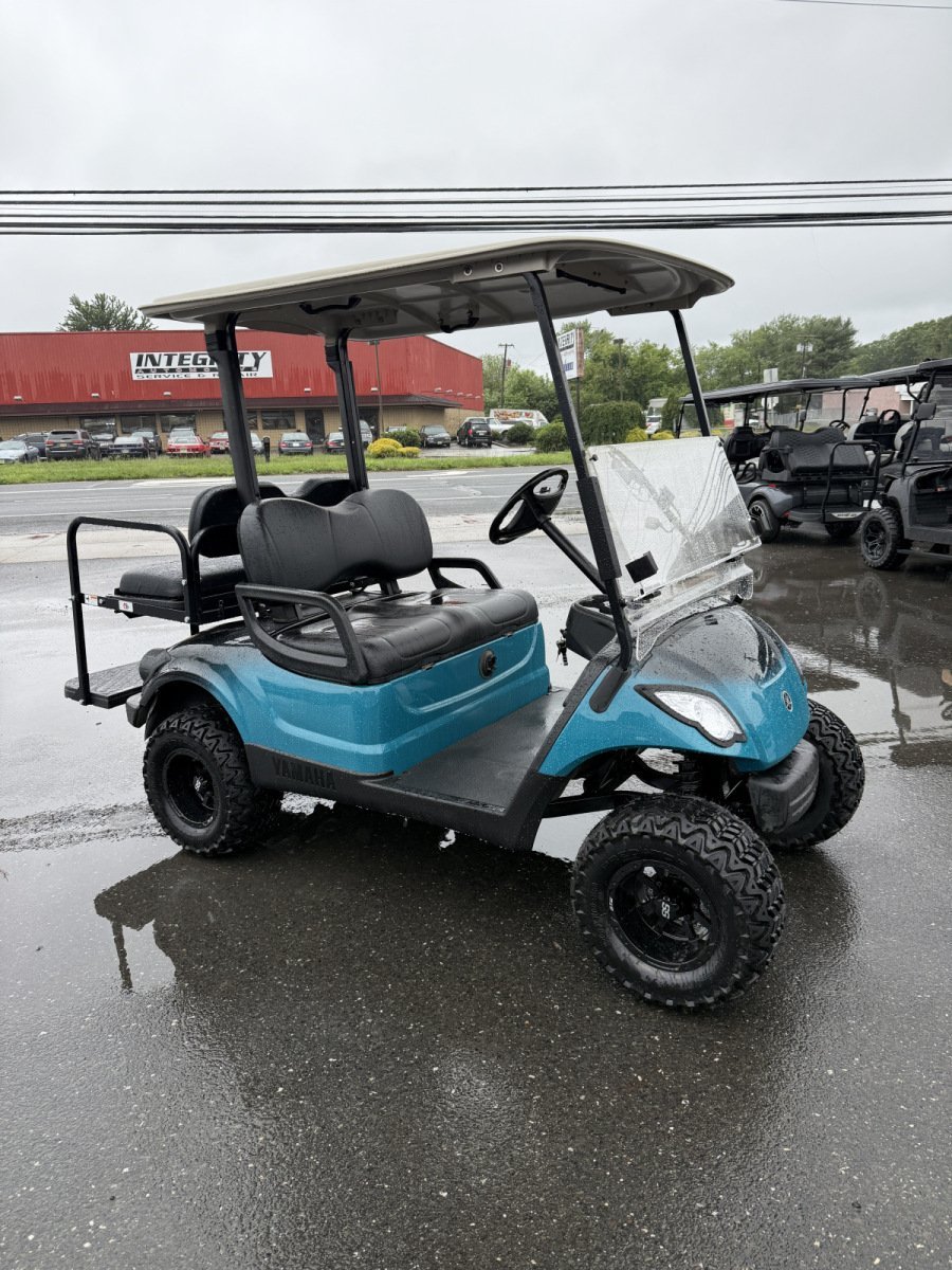 2016 Yamaha Drive 48 volt electric custom golf cart, 3″ lift, Teal/Black fade For Sale