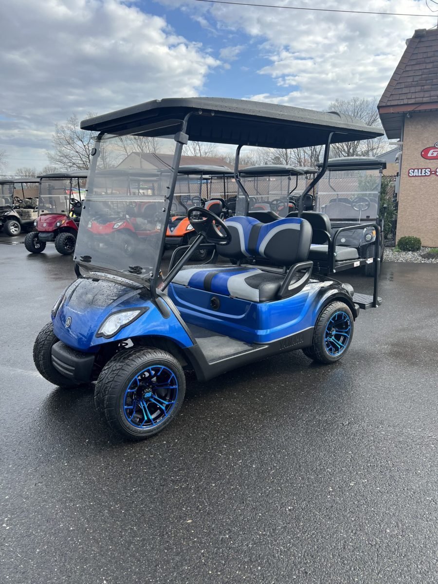 2016 Yamaha Drive 48 volt custom electric golf cart, Blue/Black Fade For Sale