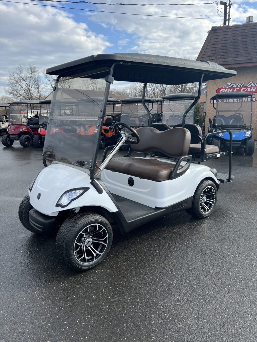 2016 Yamaha Drive 48 volt custom electric golf cart, Pearl White Metallic For Sale