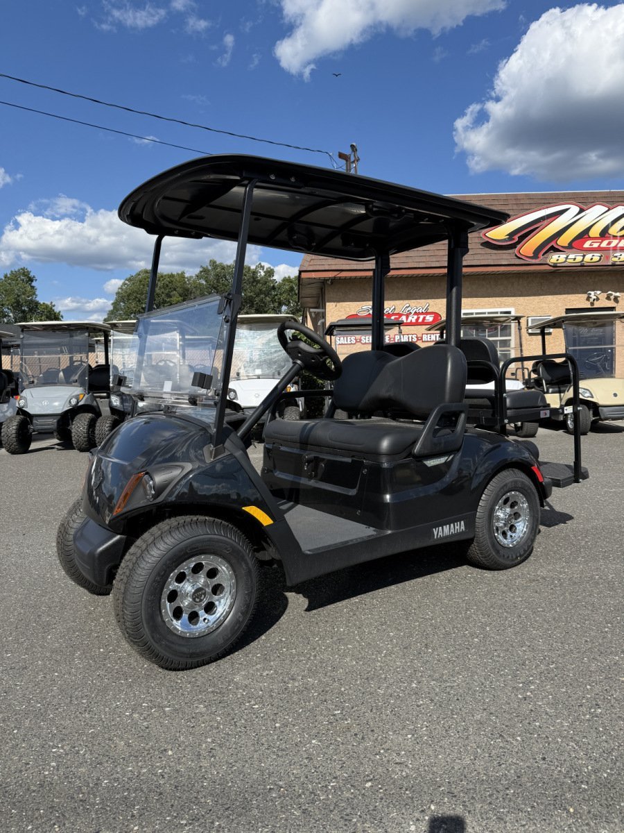 2025 New Yamaha Drive2 PTV Onyx Black Metallic gas powered EFI Quietech golf cart For Sale