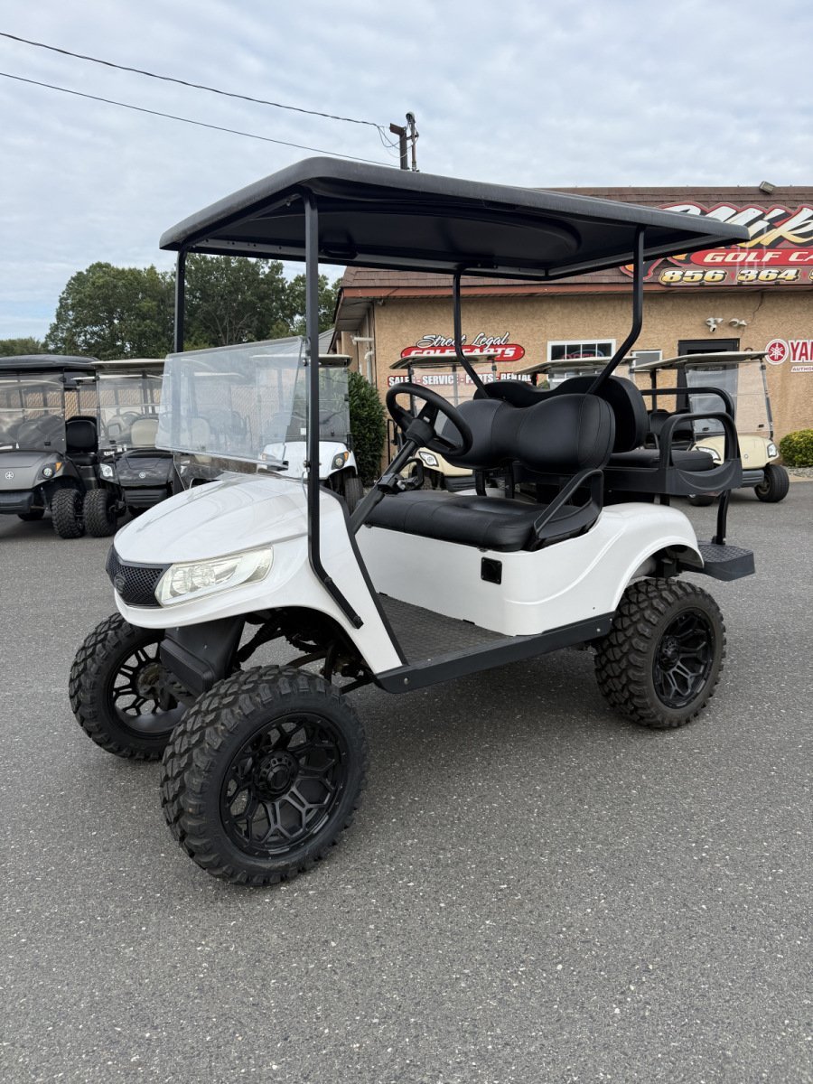 New Navitas Tac2 Pearl White Metallic Phoenix 48 volt AC electric Lithium high performance tunable lifted custom built golf cart For Sale