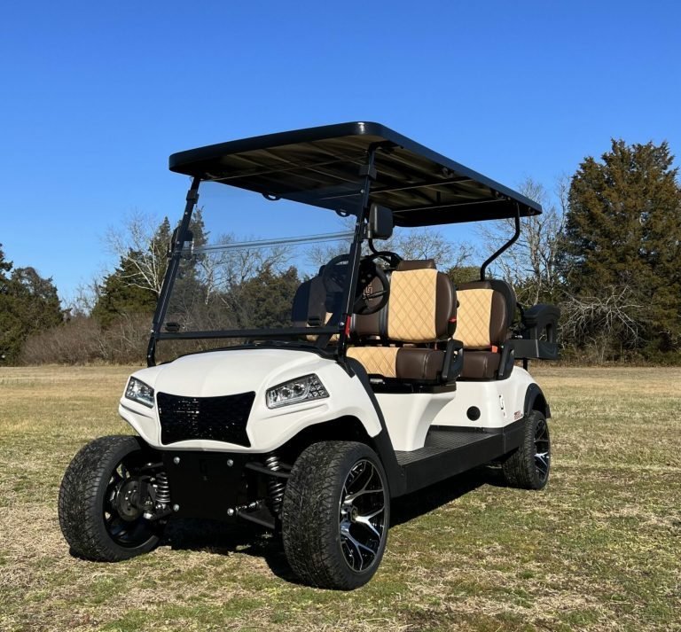 2025 New Honor LSV 4+2 G1 Pearl White 48 volt Lithium Aluminum Low Speed Vehicle street legal cart For Sale