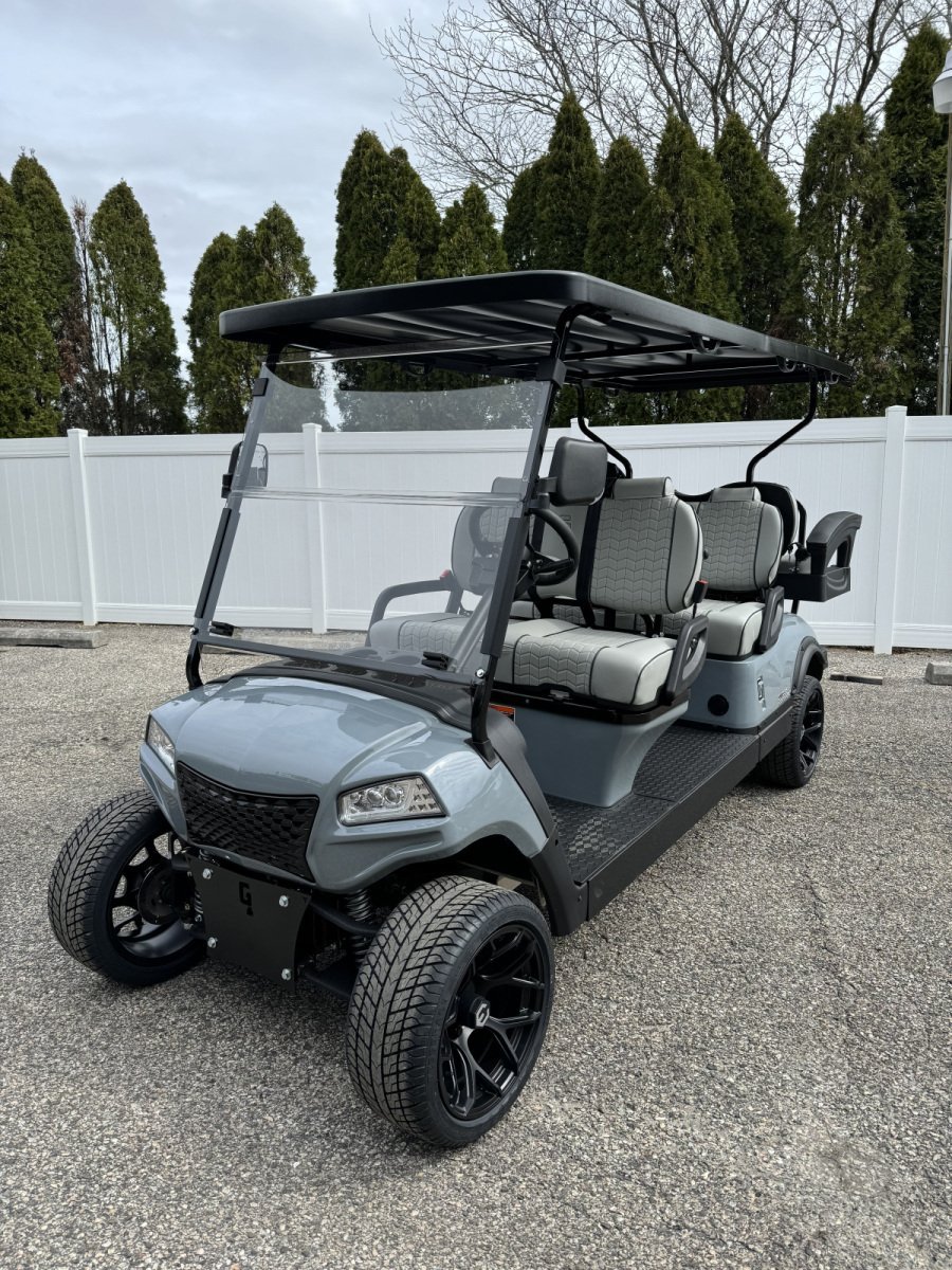 2025 New Honor LSV 4+2 G1 Grey 48 volt Lithium Aluminum Low Speed Vehicle street legal cart For Sale