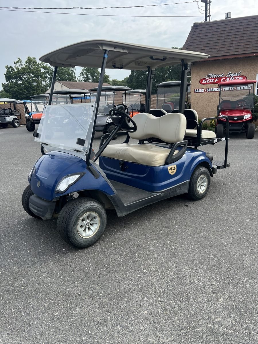 2016 Yamaha Drive Gas powered golf cart, Tanzanite Blue, 4 seat For Sale