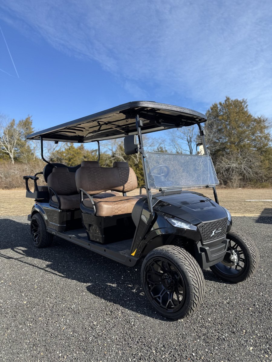 2025 New Madjax X6 Black Metallic Lithium 48 volt Low Speed Vehicle LSV street legal cart For Sale