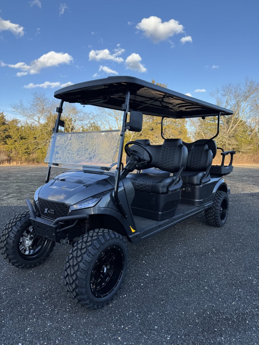 2025 New Madjax X6L Charcoal Grey Metallic Lithium 48 volt Low Speed Vehicle LSV street legal cart For Sale