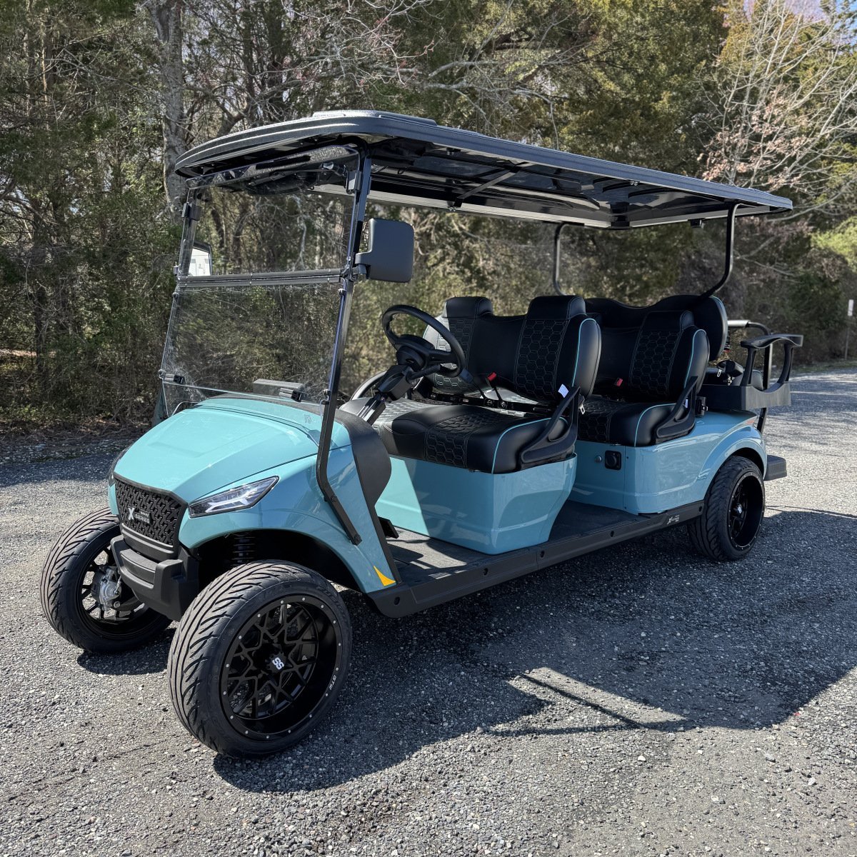 2025 New Madjax X6 Sea Storm Metallic Lithium 48 volt Low Speed Vehicle LSV street legal cart For Sale