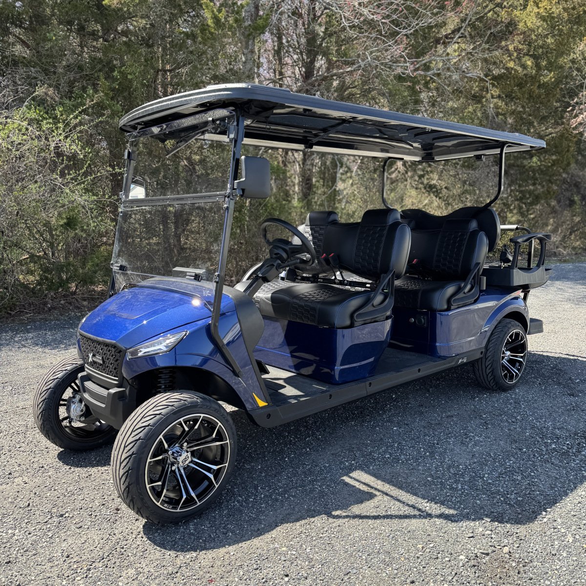 2025 New Madjax X6 Admiral Blue Metallic Lithium 48 volt Low Speed Vehicle LSV street legal cart For Sale