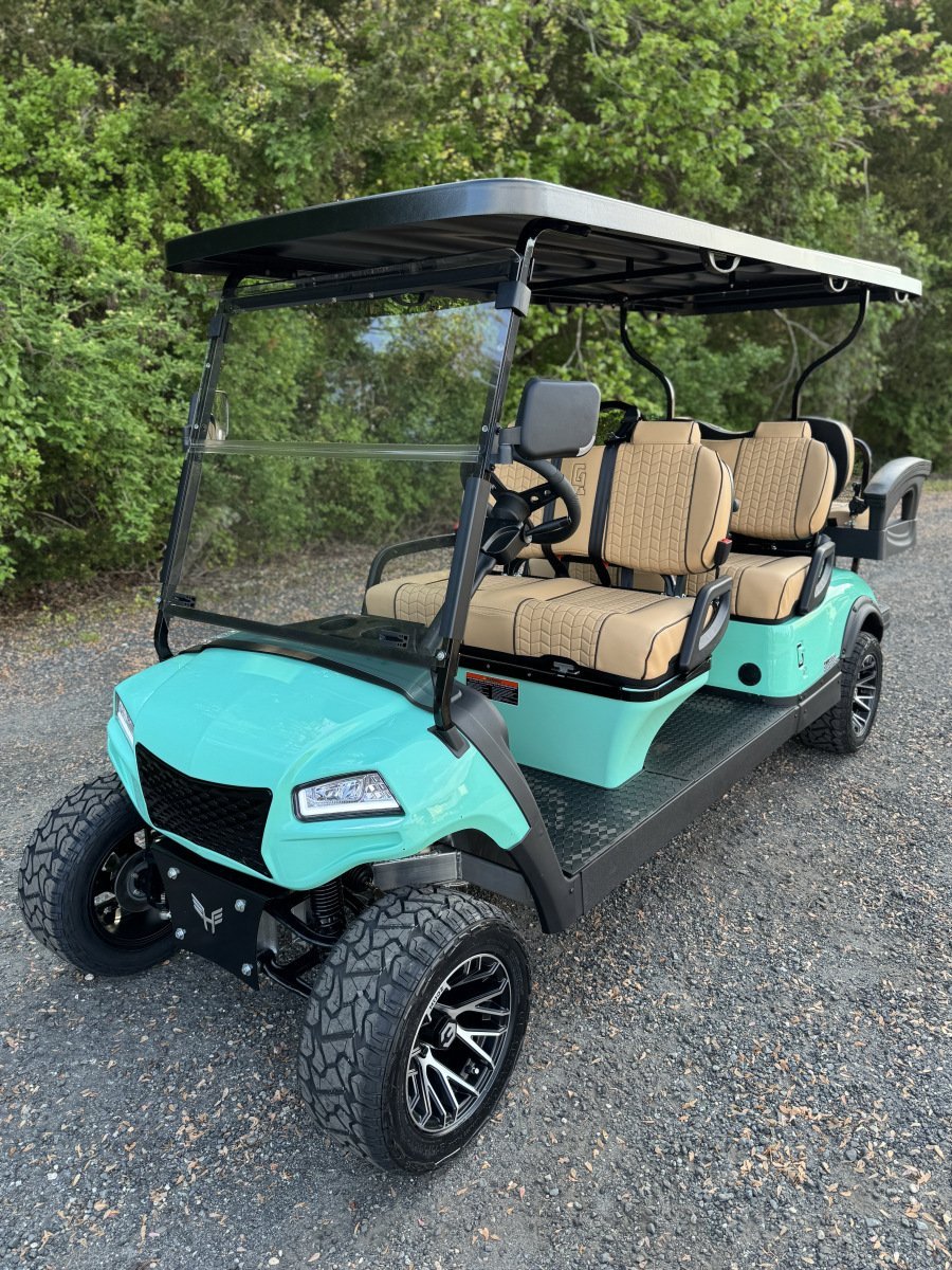 2025 New Honor LSV 3″ Sea Foam 48 volt Aluminum Low Speed Vehicle LSV street legal cart, Premium Edition For Sale