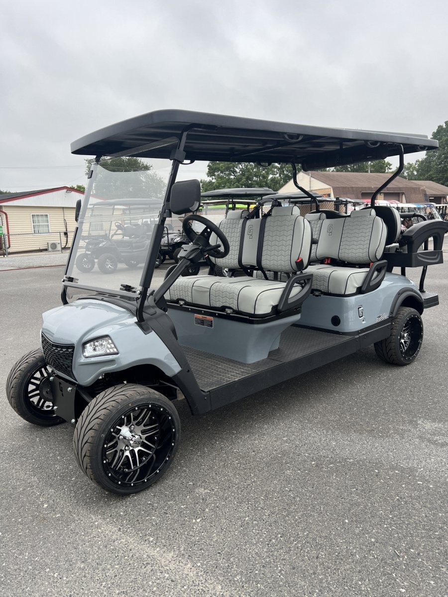2025 New Honor LSV 4+2 G1 Grey 48 volt Lithium Aluminum Low Speed Vehicle street legal cart For Sale