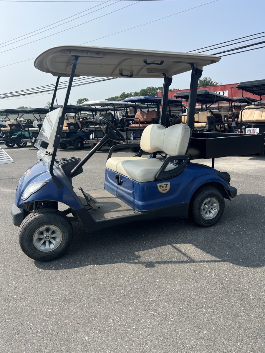2016 Yamaha Drive Gas powered Utility golf cart, Tanzanite Blue For Sale