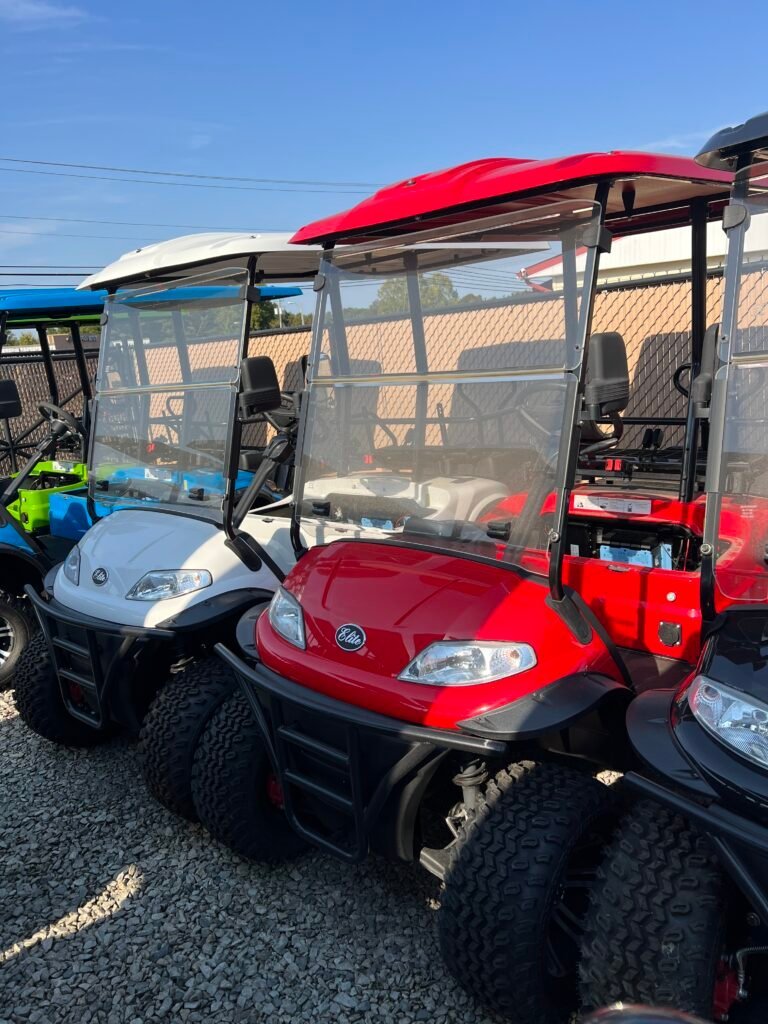 2024 New Elite Alset EV4L Flame Red 48 volt Low Speed Vehicle LSV street legal cart For Sale