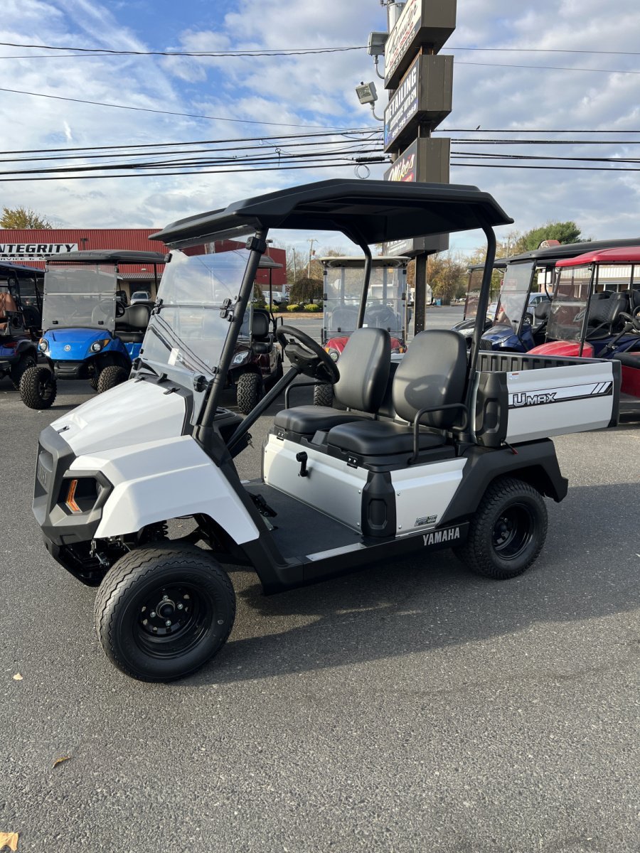 2024 New Yamaha UMAX One Glacier White EFI gas powered utility cart For Sale