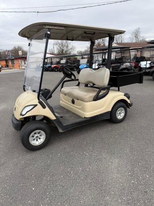 2016 Yamaha 48 volt electric golf cart, Sunstone Tan, Rear Utility Bin For Sale
